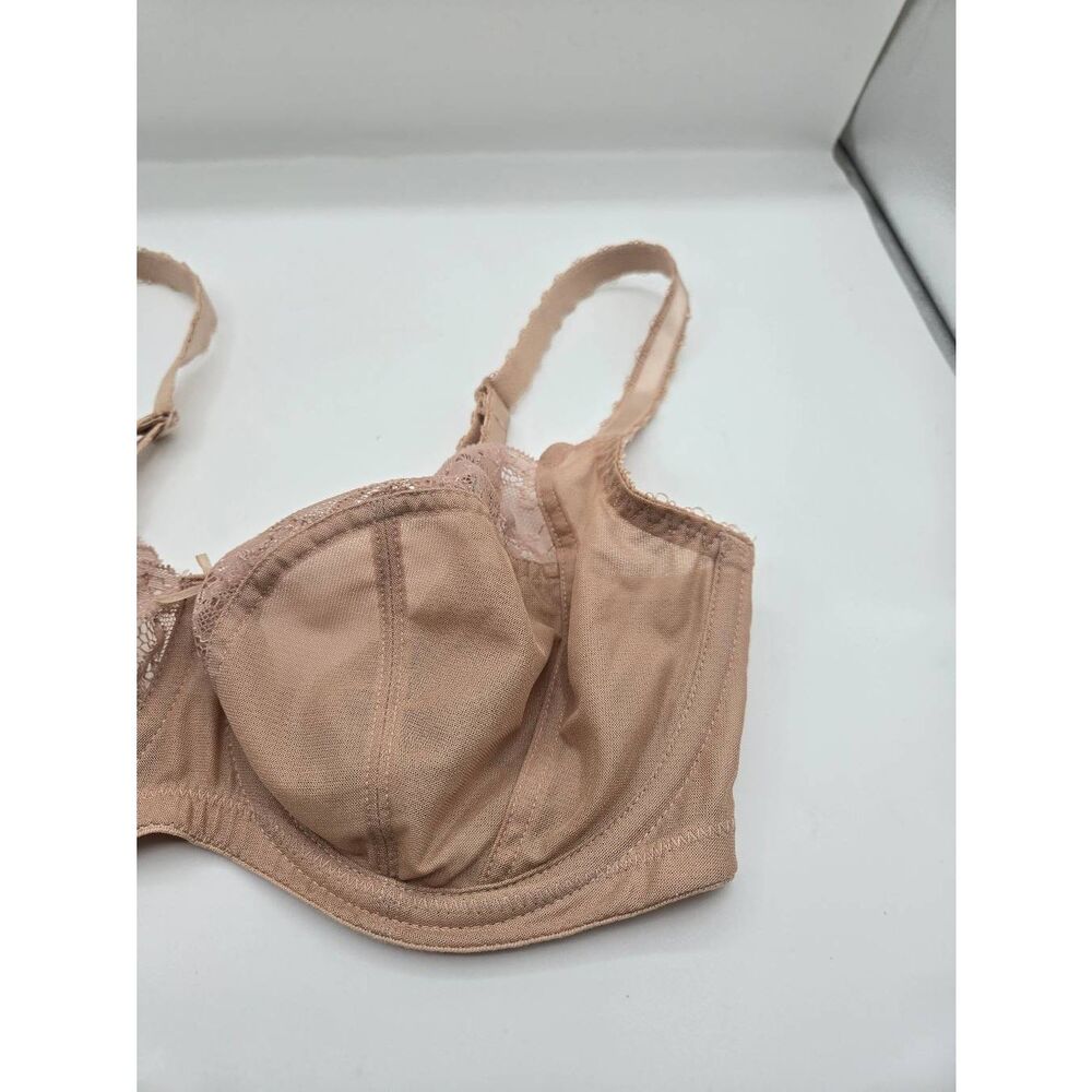Panache Jasmine Underwired Balcony Bra Size 30F Women's Beige - Picture 5 of 8